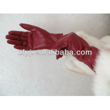 lady popular sheepskin short leather gloves